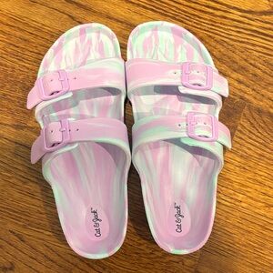 Cat & Jack Pastel Pink and Mint Kids Sandals